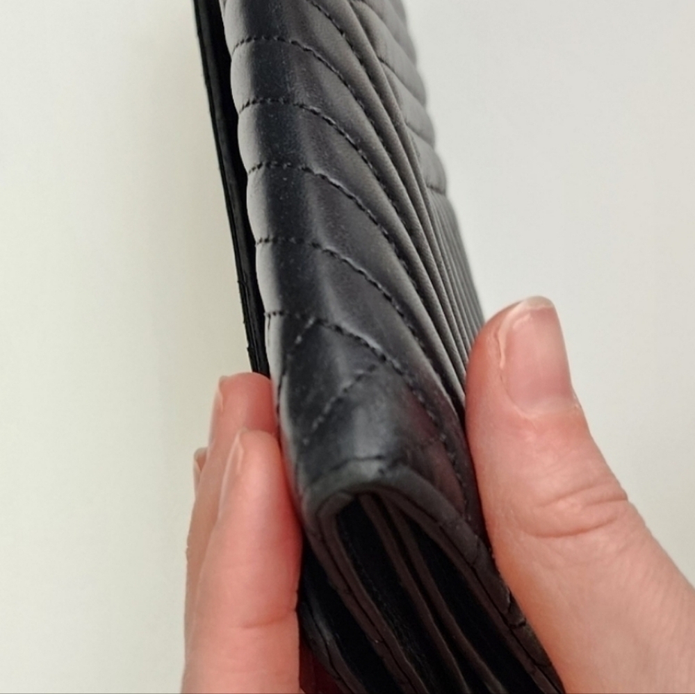 Chanel Black Quilted Leather Wallet Clutch - Picture 11 of 16